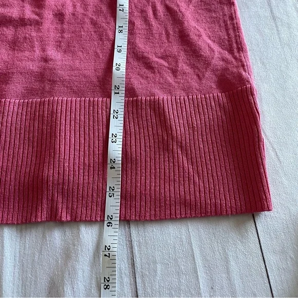 Terra & Sky Open Front Knit Ruffle Cardigan Women’s 0X (14W) Pink Casual Kimono - Picture 11 of 15